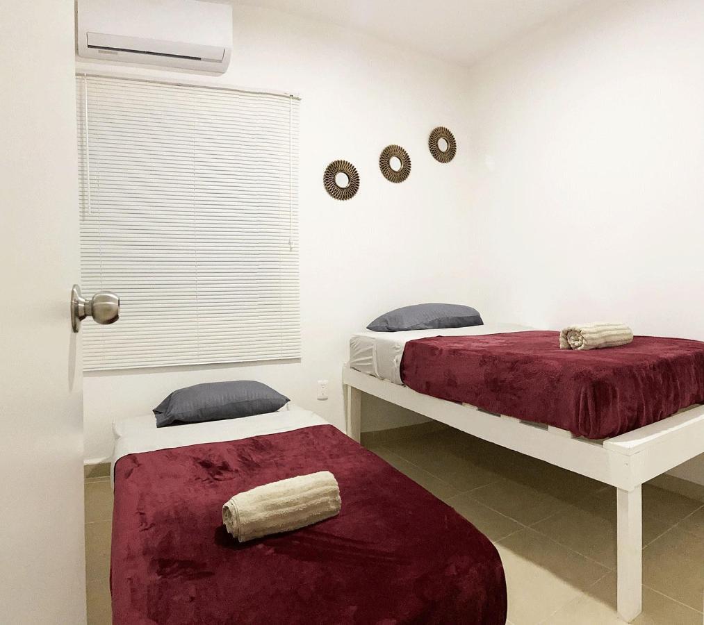 Angels Beach Condo Con Piscina, Parking Y Parque Playa del Carmen Exteriér fotografie